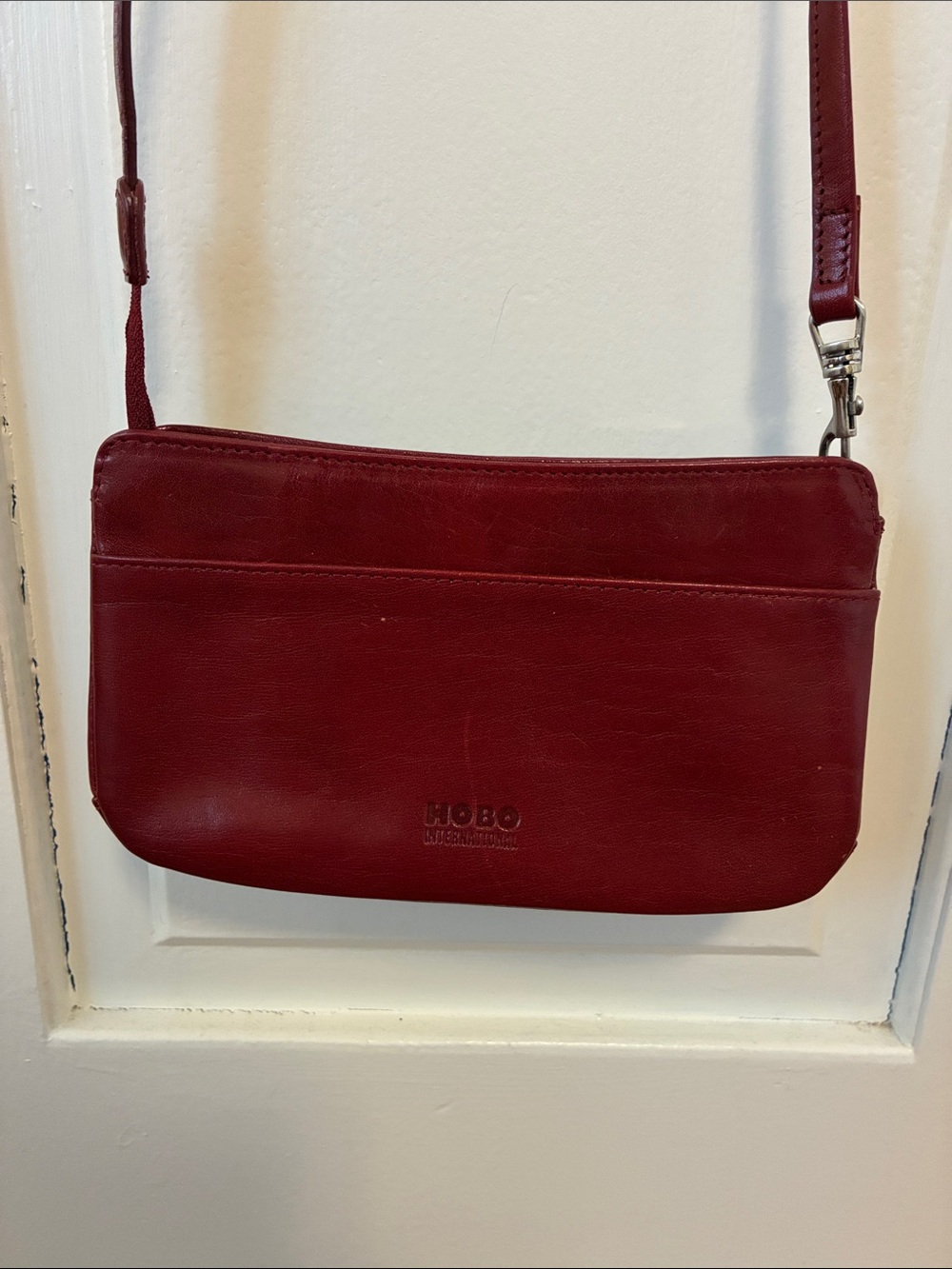 Hobo International Vintage Leather Wallet with Strap EUC